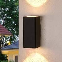 Ruja  dark grey outdoor wall light with LEDs