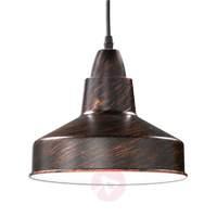 rust coloured buddy metal hanging light