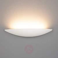 Rufus LED wall light, half-bowl form