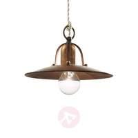 Rustic pendant lamp Osteria 24 made of brass