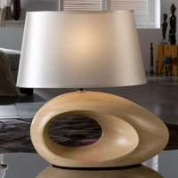 Runa - a table lamp with a wood effect base