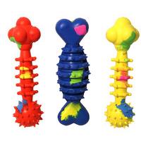 Rubber Teething Dumbbell Puppy Toy