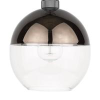 RUE6563 Rue Easy Fit Pendant Light In Bronze And Clear Glass