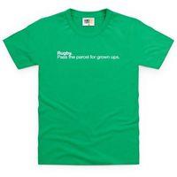 rugby pass the parcel kids t shirt