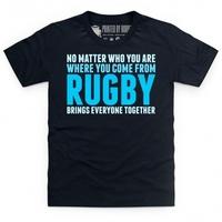 Rugby Brings Everyone Together Kid\'s T Shirt
