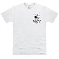 rum knuckles ace skull logo pocket t shirt