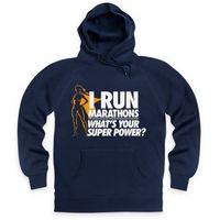 Running Marathons Super Woman Hoodie