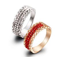 ruby crystal aaa cubic zirconia fashion elegant gemstone round rings j ...
