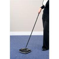 rubbermaid mechanical sweeper for hard floor and carpets blackyellow