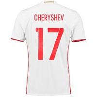 russia away shirt 2016 white with cheryshev 17 printing