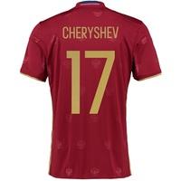 russia home shirt 2016 red with cheryshev 17 printing