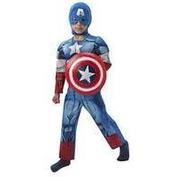 Rubies - Captain America Deluxe - Small - 3-4 Years (610262)