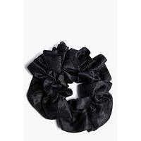 Ruffle Frill Scrunchie - black