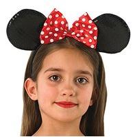 Rubie\'s Official Minnie Mouse Red Deluxe Ears, Children Costume - One Size