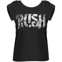 Rush Womens Dolman T Shirt - Distressed Stencil Logo