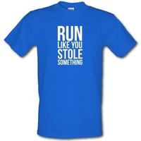 Run Like You Stole Something male t-shirt.