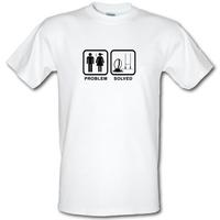 Rugby: Problem Solved male t-shirt.