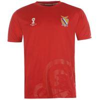 russia 2014 fifa polyester tee red