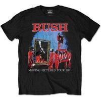 rush moving pictures tour mens large t shirt large