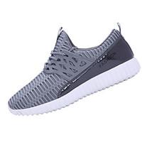 Running Shoes Men\'s Shoes Tulle / Rubber Athletic / Casual / Flats/ Casual Sneaker Flat Heel Others / Lace-up Black / Blue / Gray