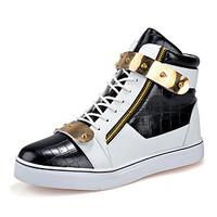 Running Shoes Men\'s High-top Shoes Casual/Travel/Outdoor Fashion Microfiber Board Shoes EU39-EU44