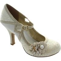 ruby shoo yasmin womens court shoes in beige