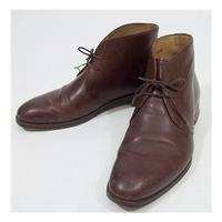 Russell & Bromley Brown Leather Ankle Boots Size 8