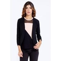 RUCHED SLEEVE BLAZER JACKET