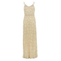 ruby ray beaded blouson maxi dress in shell