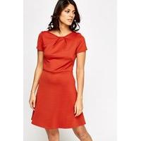 Rust Casual Shift Dress