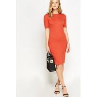 Rust Midi Bodycon Dress