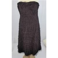 ruffled tube dress from coast size 12 coast size 12 brown tube