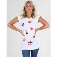 ruby star heart turn up sleeve t shirt