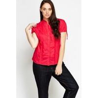 Ruffle Trim Cotton Blouse