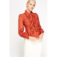 ruffled front formal shirt