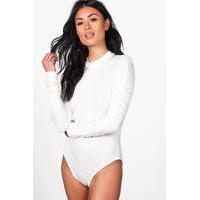 ruched sleeve body ivory