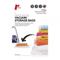 Russel Vacuum Storage Bags, Clear, Twinpack Small / Medium