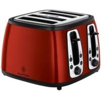 russell hobbs 19160 heritage 4 slice metallic red