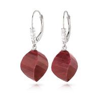 ruby and diamond drop earrings 305ctw in 9ct white gold