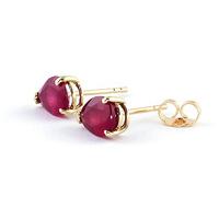 Ruby Stud Earrings 3.5ctw in 9ct Gold