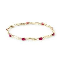 Ruby and Diamond Tennis Bracelet 2.0ctw in 9ct Gold