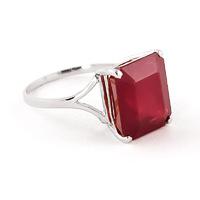 Ruby Ring 6.5ct in 9ct White Gold