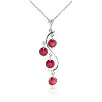 Ruby Dream Catcher Pendant Necklace 2.0ctw in 9ct White Gold