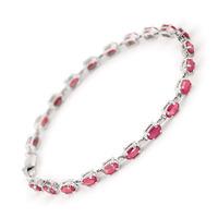 Ruby Infinite Tennis Bracelet 8.0ctw in 9ct White Gold