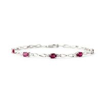 Ruby and Diamond Evert Tennis Bracelet 1.15ctw in 9ct White Gold