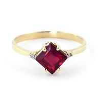 Ruby and Diamond Ring 1.45ct in 9ct Gold