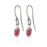 Ruby Allure Drop Earrings 1.0ctw in 9ct White Gold