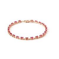 Ruby Infinite Tennis Bracelet 8.0ctw in 9ct Rose Gold