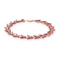 ruby butterfly bracelet 165ctw in 9ct rose gold