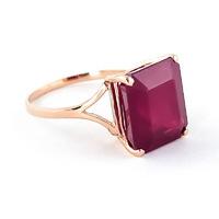 Ruby Ring 6.5ct in 9ct Rose Gold